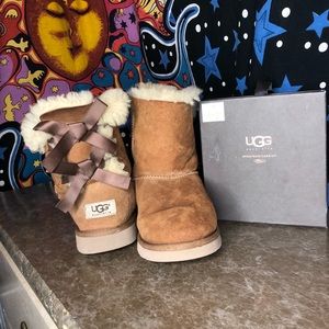 Ugg Bailey bow boots with care kit